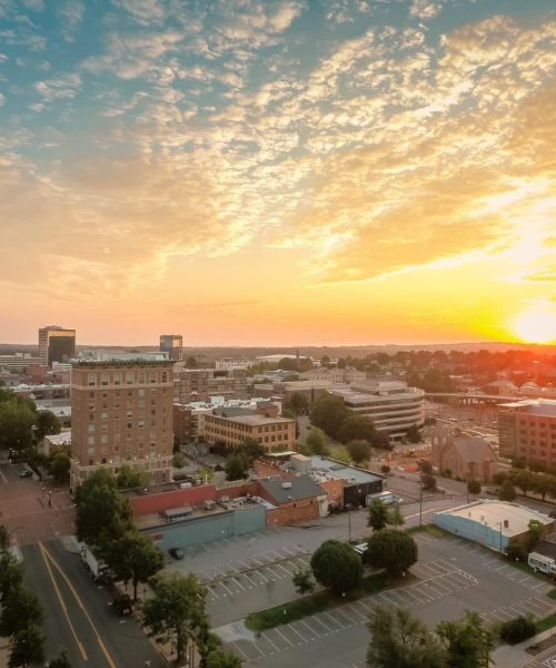 Aerial view in the South Carolina